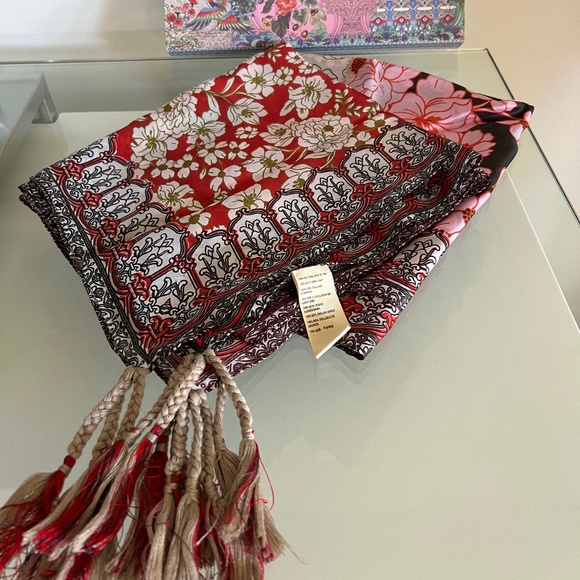 Johnny Was Accessories - JOHNNY WAS Block Silk Scarf